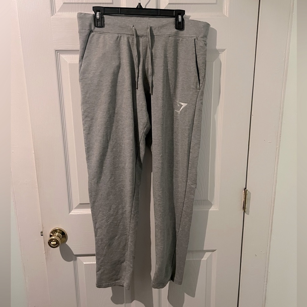 Gymshark grey sweatpants excellent condition size Large
